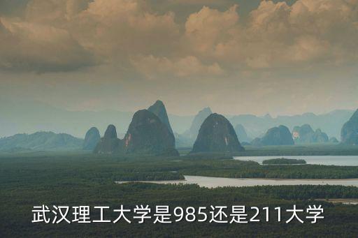 武漢理工大學是985還是211大學，武漢理工大學是211 985嗎