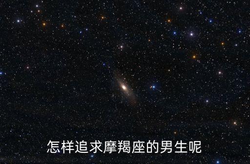 怎樣追求摩羯座的男生呢