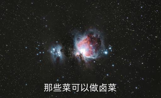 哪些菜適合做鹵菜，什么青菜可以做鹵菜