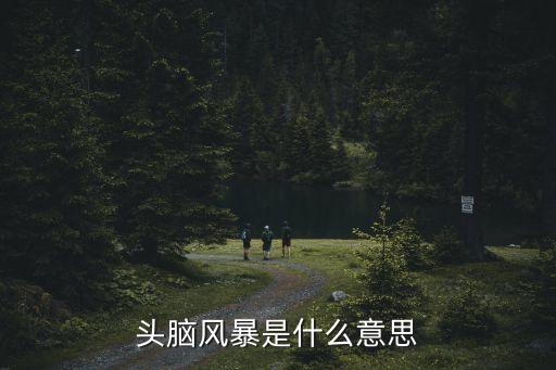 頭腦風(fēng)暴是什么意思