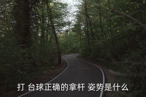 打臺球的正確姿勢