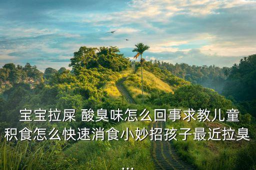  寶寶拉屎 酸臭味怎么回事求教兒童積食怎么快速消食小妙招孩子最近拉臭...