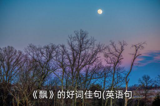 飄的經典語錄,九州飄渺錄經典語錄