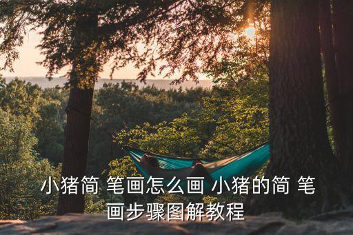  小豬簡 筆畫怎么畫 小豬的簡 筆畫步驟圖解教程