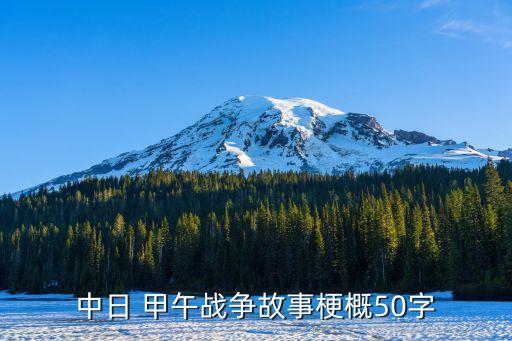 甲午戰(zhàn)爭簡介,甲午戰(zhàn)爭是中日第二次海上沖突的結果