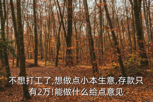 兩萬元創業項目,如何選擇適合自己的行業和項目?