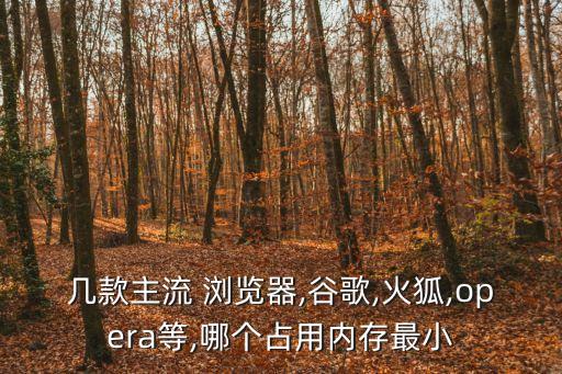 最小的瀏覽器,哪個(gè)瀏覽器占內(nèi)存最小?