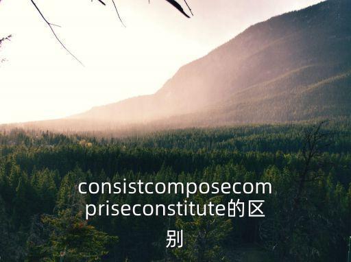 consists,consist是不及物動詞?