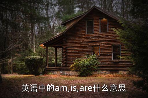 英語中的am,is,are什么意思