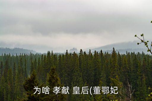 孝獻皇后,劉邦、呂雉夸高皇帝恭喜皇后是誰的?