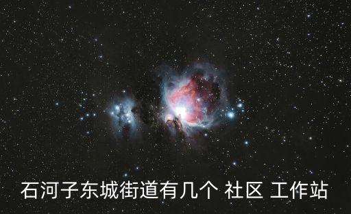 石河子東城街道有幾個 社區 工作站