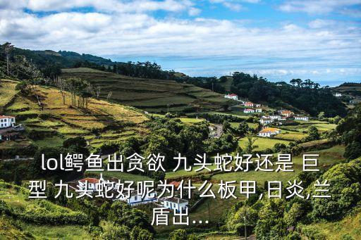 lol鱷魚出貪欲 九頭蛇好還是 巨型 九頭蛇好呢為什么板甲,日炎,蘭盾出...