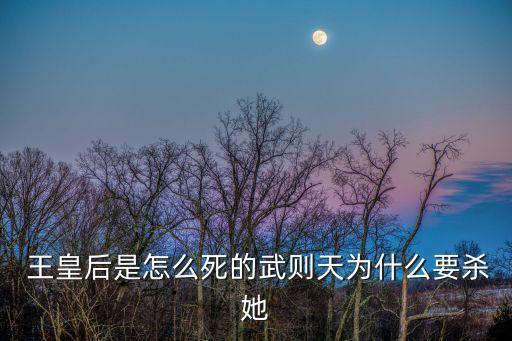 王皇后,武惠妃誣陷皇后實施巫蠱之術唐朝皇后被打入冷宮
