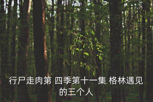 行尸走肉第 四季第十一集 格林遇見的三個人