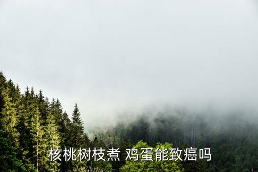  核桃樹枝煮 雞蛋能致癌嗎