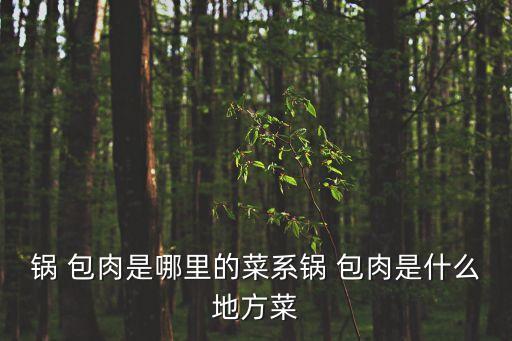 鍋包肉是哪里的菜,東北特色pot包肉原名肥肉