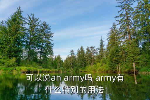 army,補充質詢應改成:正規軍隊沒有被列為螞蟻軍隊