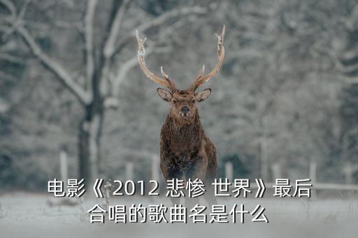悲慘世界2012,最后一首歌曲名是什么?