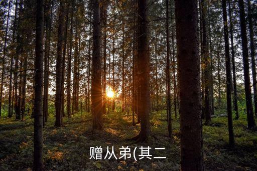 贈從弟(其二