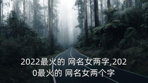 2022最火的 網(wǎng)名女兩字,2020最火的 網(wǎng)名女兩個(gè)字