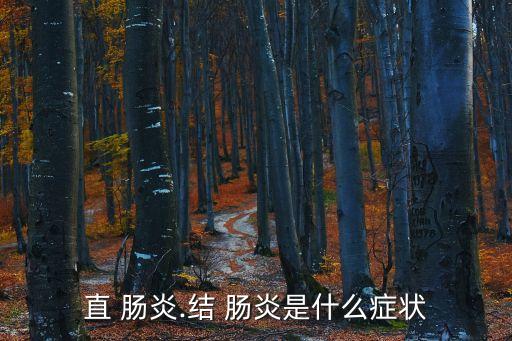 直 腸炎.結 腸炎是什么癥狀