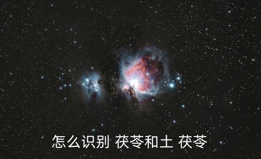 怎么識別 茯苓和土 茯苓