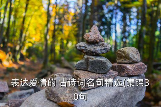 表達愛情的 古詩詞名句精選(集錦30句