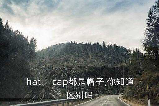  hat、 cap都是帽子,你知道區別嗎