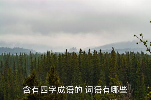 四的詞語,四字有哪些含四的詞語?