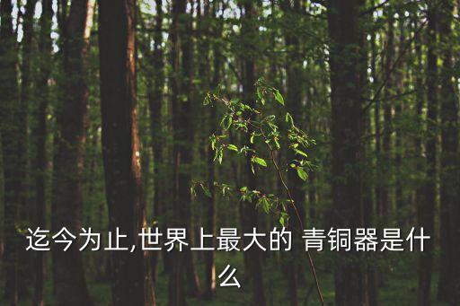 最大的青銅器,世界上最大的青銅器是商朝的銅勺鼎