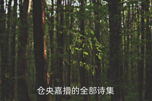 倉央嘉措詩集，倉央嘉措的詩集