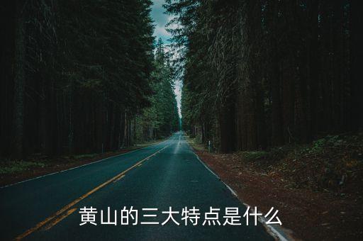 黃山特點，黃山的三大特點是什么