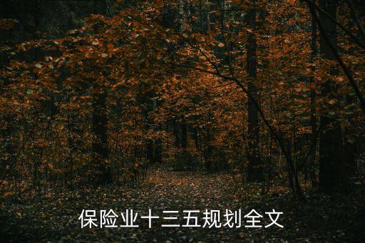上海市保險業十三五規劃，保險公司五年發展規劃綱要