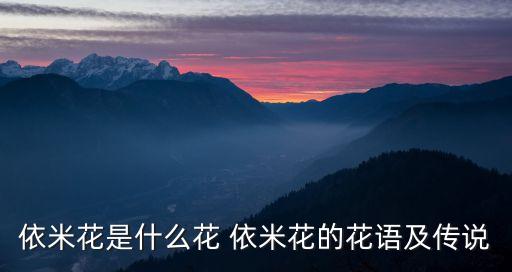 依米花是什么花 依米花的花語及傳說