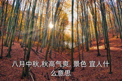 八月中秋,秋高氣爽, 景色 宜人什么意思