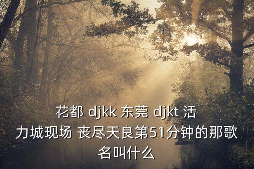 花都 djkk 東莞 djkt 活力城現(xiàn)場(chǎng) 喪盡天良第51分鐘的那歌名叫什么