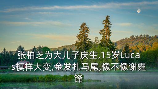 張柏芝為大兒子慶生,15歲Lucas模樣大變,金發(fā)扎馬尾,像不像謝霆鋒