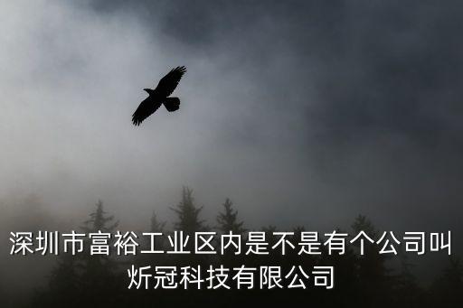 深圳市富裕工業(yè)區(qū)內(nèi)是不是有個公司叫炘冠科技有限公司