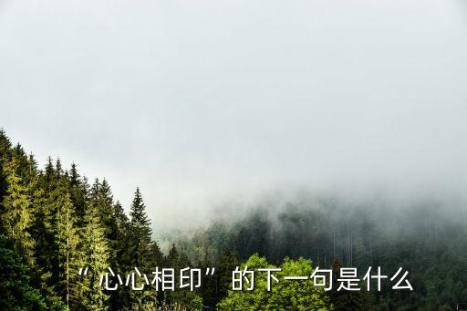 心心相,心心相映有何區別?