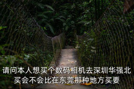 請問本人想買個數碼相機去深圳華強北買會不會比在東莞那種地方買要