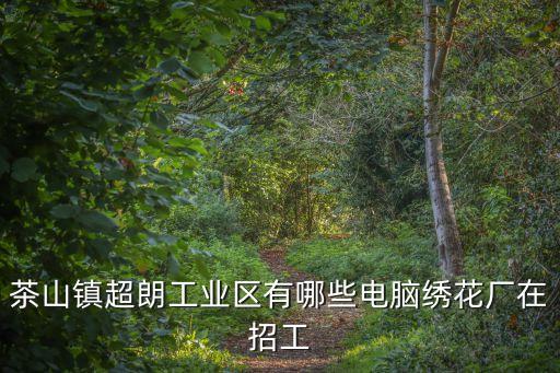 茶山鎮超朗工業區有哪些電腦繡花廠在招工