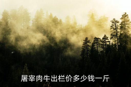 屠宰肉牛出欄價(jià)多少錢(qián)一斤