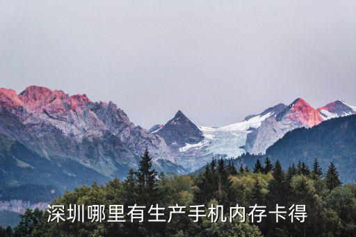 深圳哪里有生產手機內存卡得