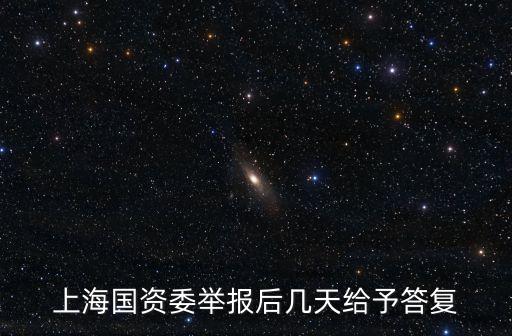上海國資委舉報后幾天給予答復