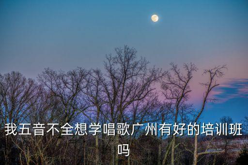 我五音不全想學唱歌廣州有好的培訓班嗎