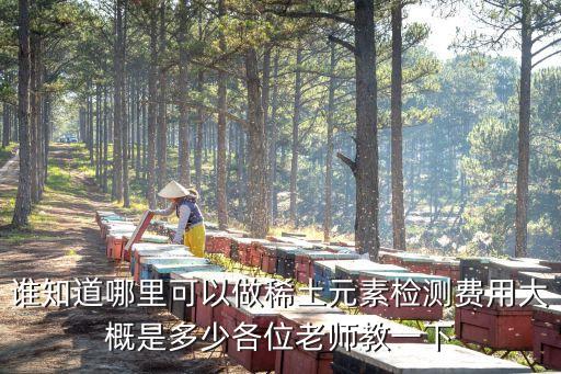 誰知道哪里可以做稀土元素檢測費用大概是多少各位老師教一下