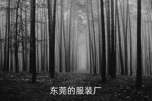 東莞的服裝廠