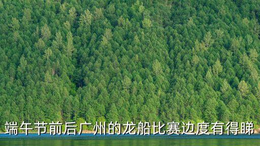 端午節(jié)前后廣州的龍船比賽邊度有得睇