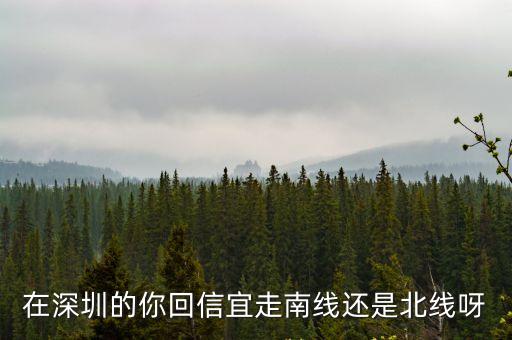 在深圳的你回信宜走南線還是北線呀