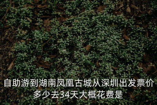 自助游到湖南鳳凰古城從深圳出發票價多少去34天大概花費是